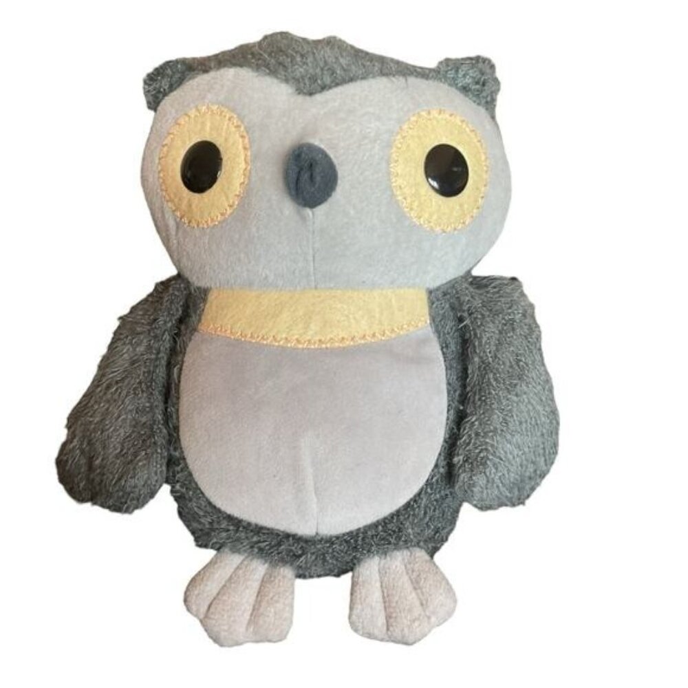 Kohl's Cares Aesops Fables Owl Plush Stuffed Animal Toy Gray & White 10"